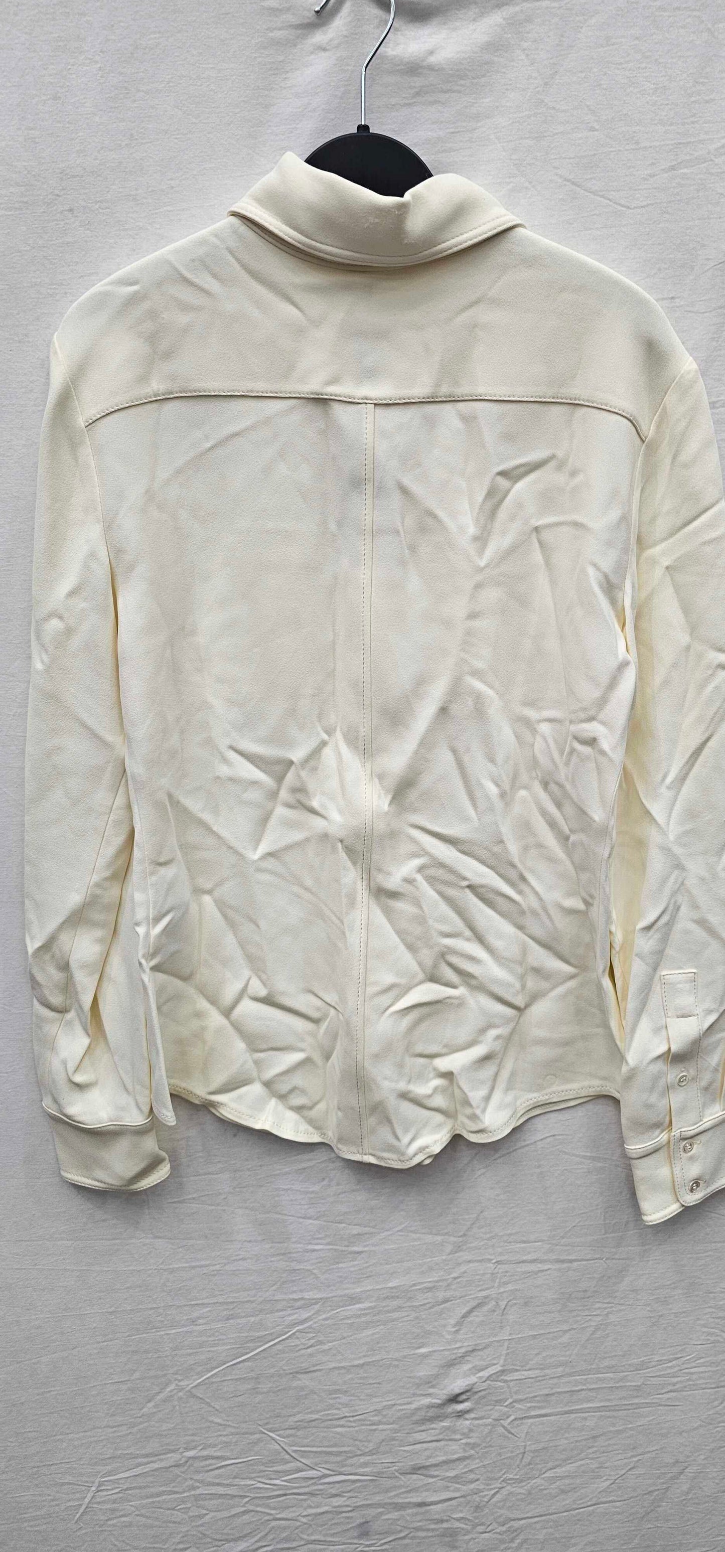 Reiss - White Natalia Fitted Shirt - White Size: Uk10