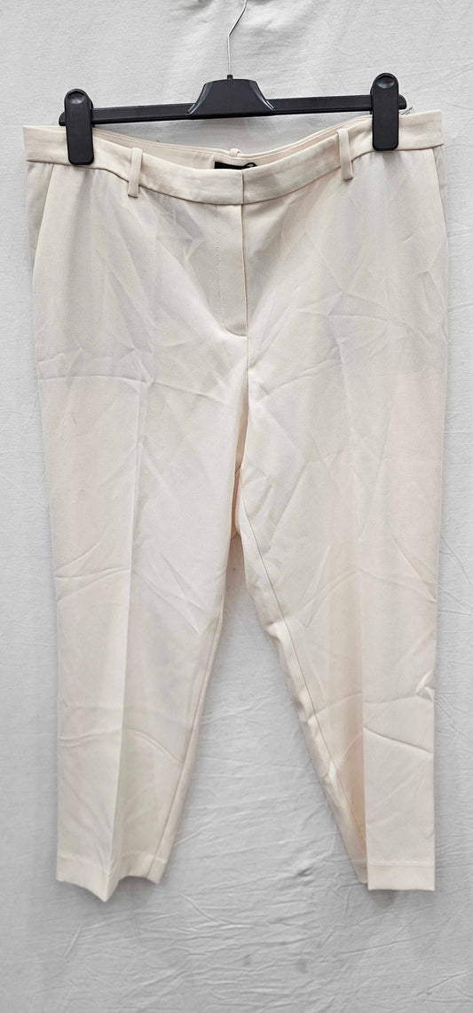 Theory-j0709220y0c-16-ivory-ivory Treeca Trousers-ivory Size: Uk16