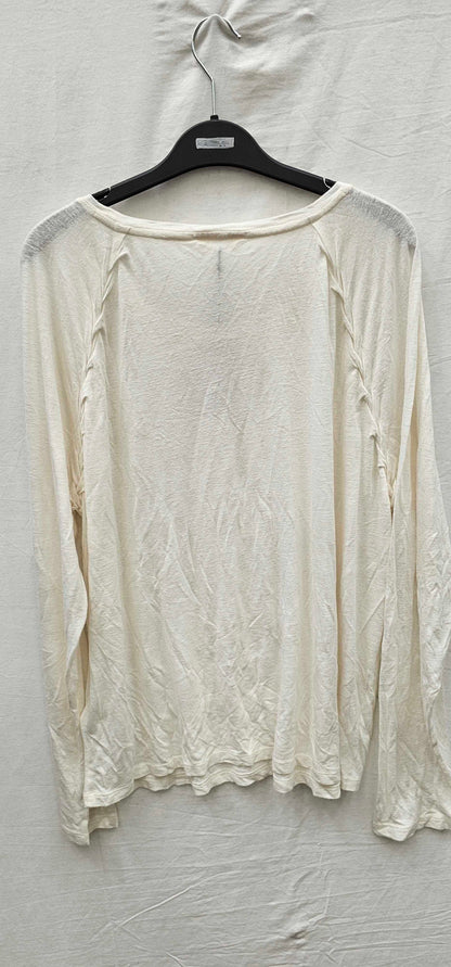 Hush - Ecru Paula Pleat Detail Top - Cream Size: Xl