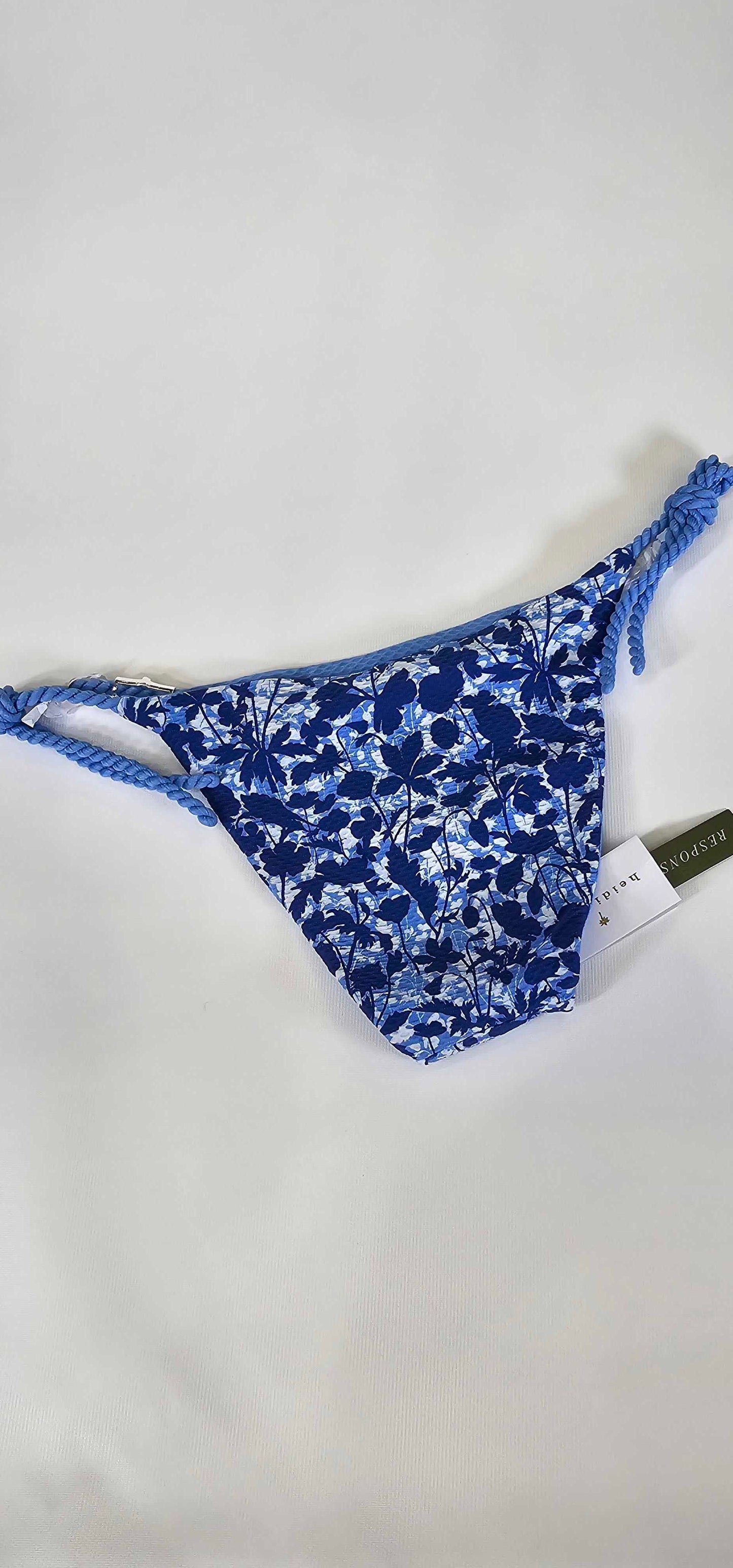 Heidi Klein-23hstc40prt-prt-xs-blue-blue Tuscany Reversible Tie Side Bikini Bottom-blue Size: Xs