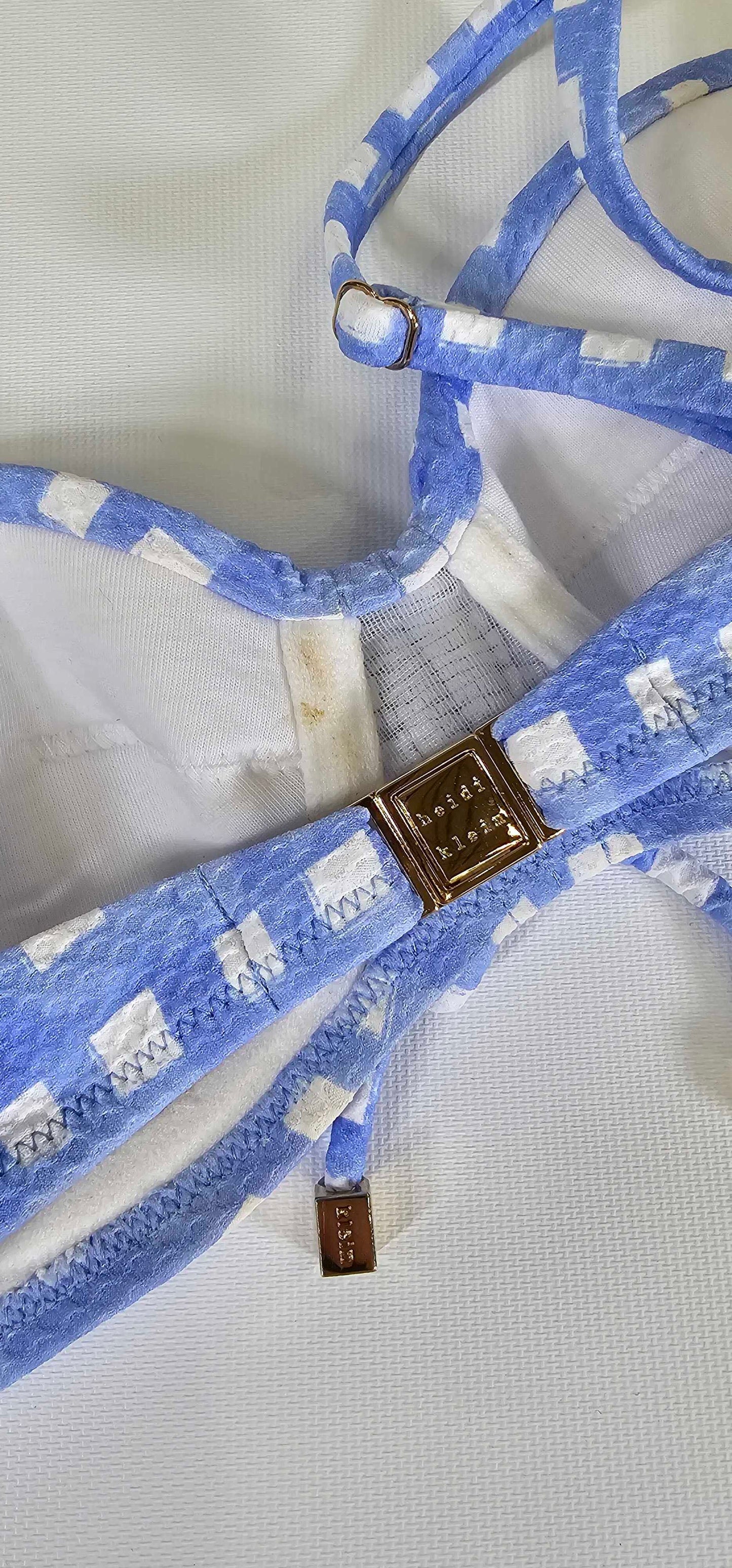 Heidi Klein-22hssw04prt-prt-s-blue-blue Sky Weave Antigua Top-blue Size: S