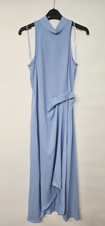 slim fit dress slacks Rent Reiss Micah Satin Drape Midi Dress  Timeless Elegance  Versatile