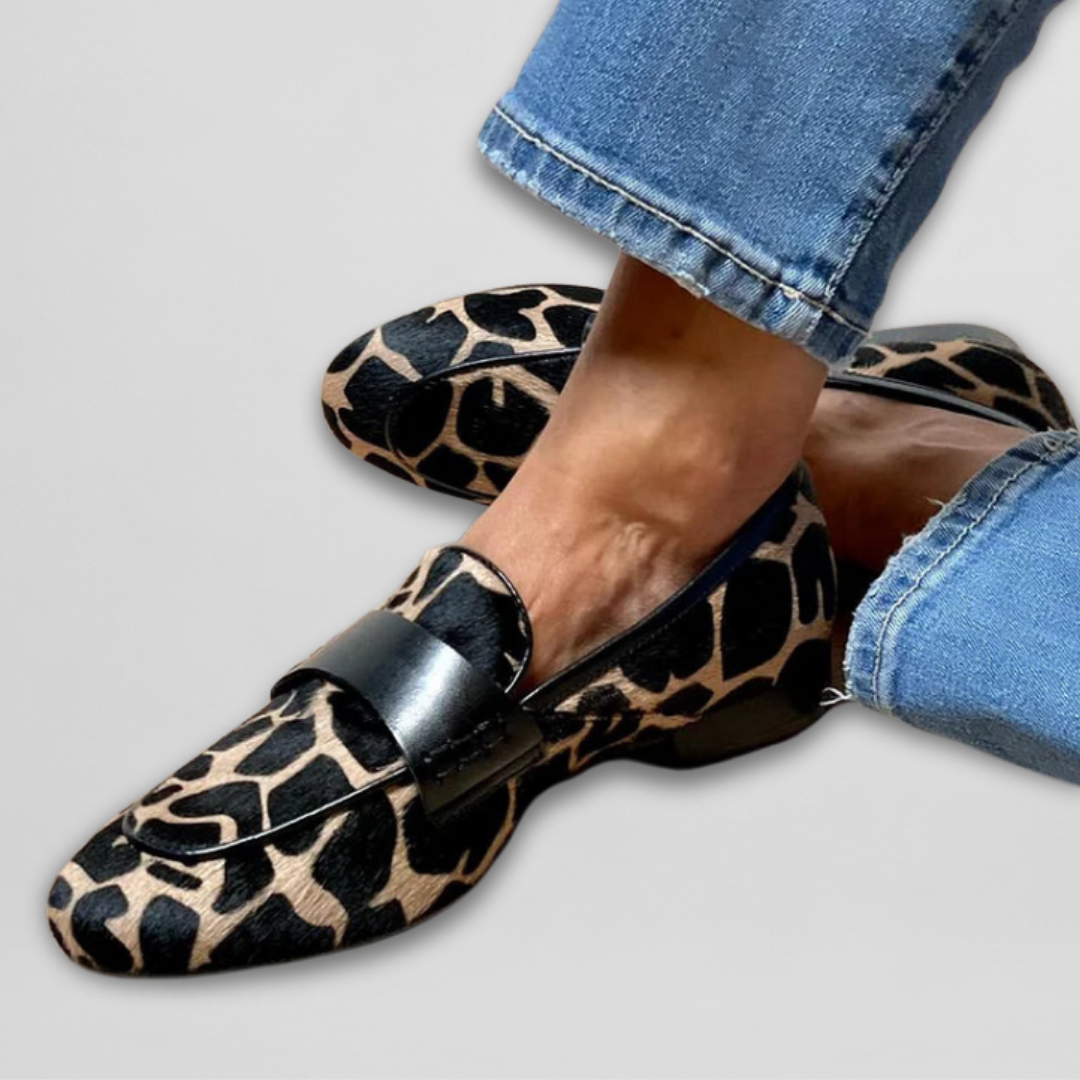 Priszilla | Giraffe-Print Loafers