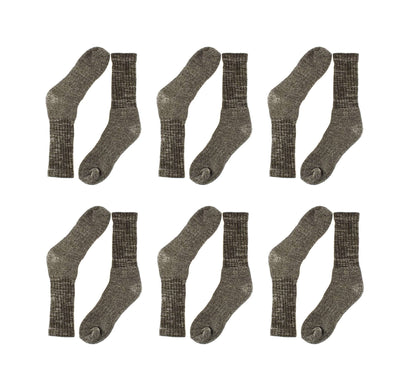 12 Pack Men's Thermal Merino Wool Work Boot Socks Reinforced Heel and Toe Warm Breathable for Hiking Winter Wear Moisture-Wicking Odor-Resistant by Sock Stack