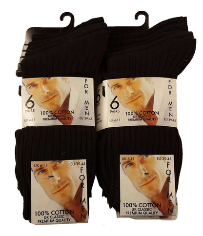 12 Pairs Men's 100% Cotton Moisture-Wicking Antibacterial Dress Work Socks Assorted Brown Black Comfortable All Day Wear Sustainable by Sock Stack