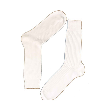 12 Pairs Men's Seamless Toe 100% Cotton Dress Socks Ribbed Moisture-Wicking Antibacterial Breathable Assorted Colours for Formal and Casual Wear by Sock Stack