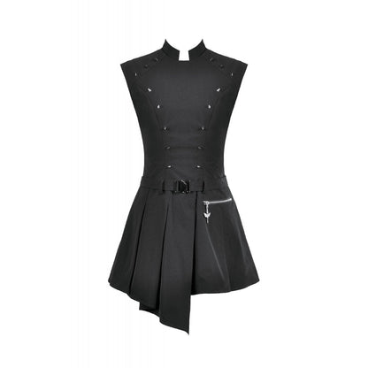 Dark in Love Cassia Buckled Pleated Dress