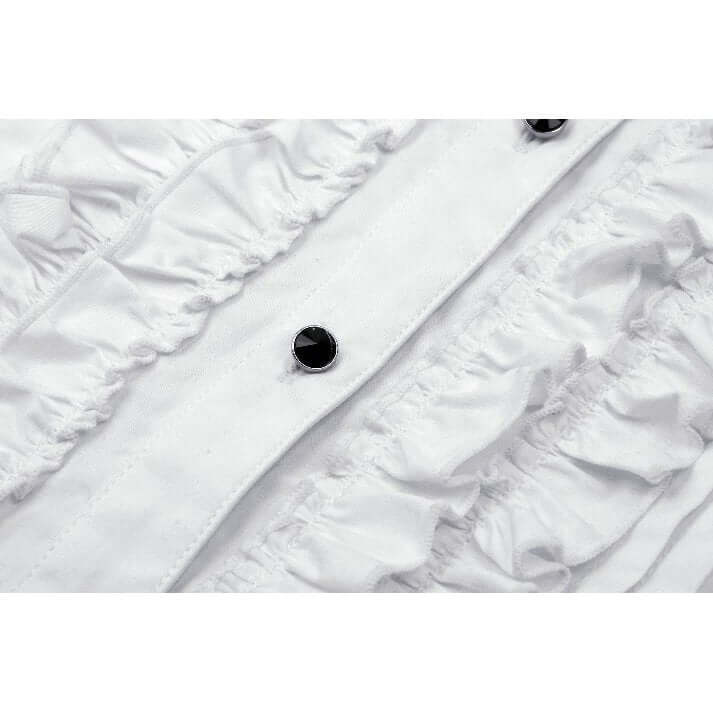 Dark in Love Queeny White Gothic Demon Shirt