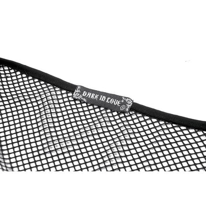 Dark in Love Lyra Fishnet Off-Shoulder Gothic Mesh Top