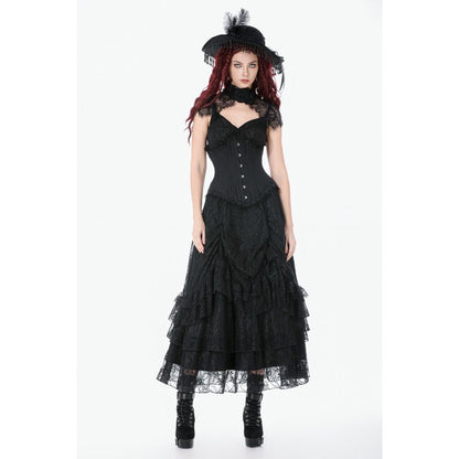 Dark in Love Talia Gothic Longline Metal Boned Corset