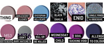 Radioactive Unicorn Wednesday’s Child is Full of Woe Eyeshadow Palette