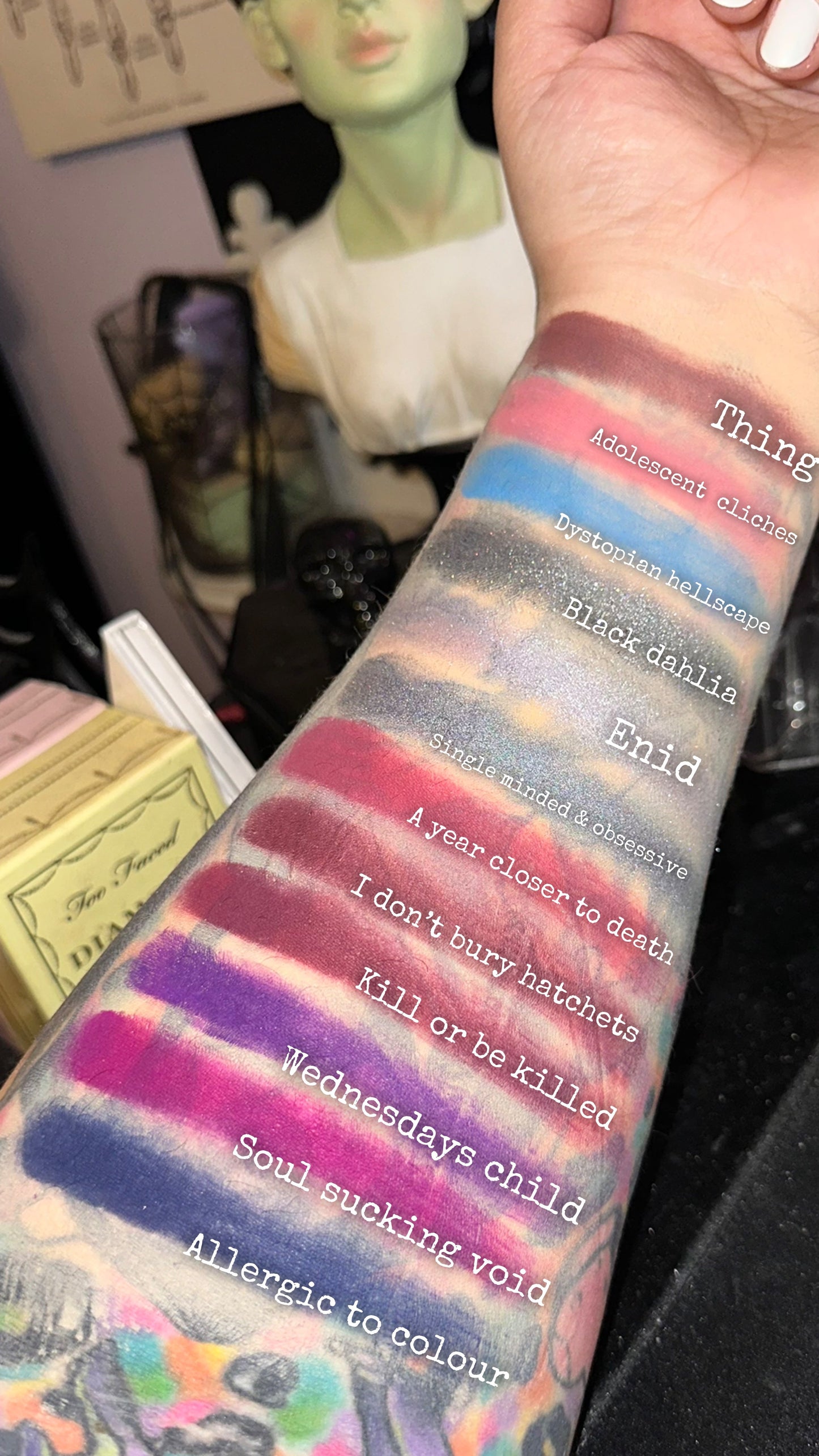 Radioactive Unicorn Wednesday’s Child is Full of Woe Eyeshadow Palette