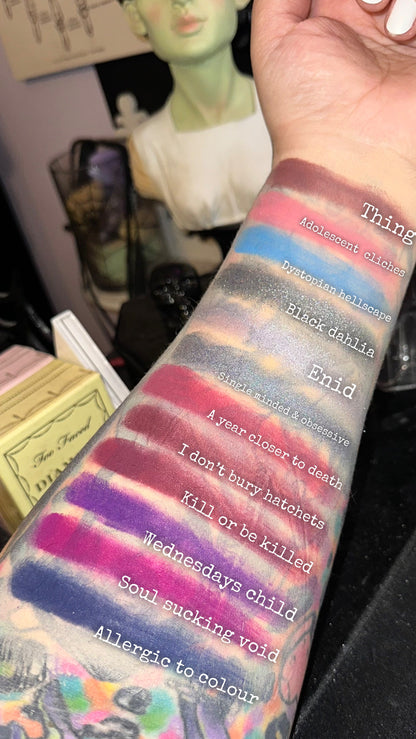 Radioactive Unicorn Wednesday’s Child is Full of Woe Eyeshadow Palette