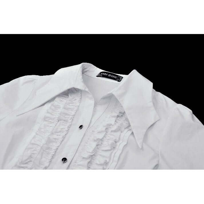 Dark in Love Queeny White Gothic Demon Shirt