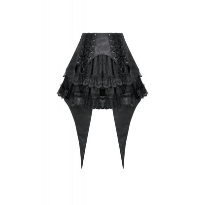 Dark in Love Thornspell Gothic Layered Lace Overskirt