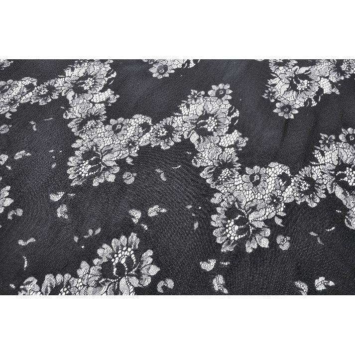 Dark in Love Emersyn Elegant Gothic Lace-Trimmed Long Robe