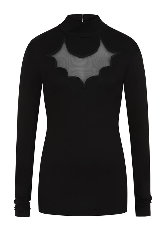 Necessary Evil Cybele Bat Panel Long Sleeve Top - Sizes 8 & 10 Left Only!