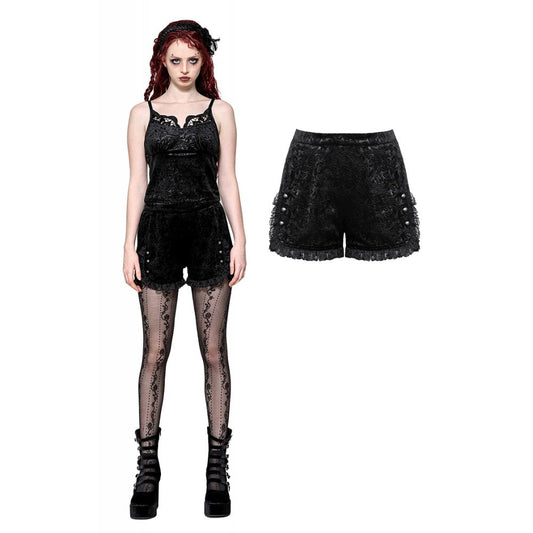 Dark in Love Venus Velvet Embossed Base Shorts