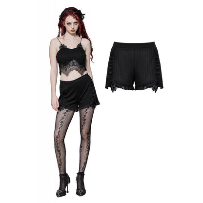 Dark in Love Tatum Black Gothic Base Shorts
