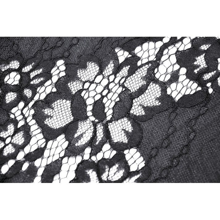 Dark in Love Abella Distressed Lace Midi Skirt