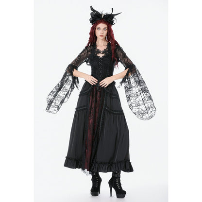 Dark In Love Lilith 3D Lace Bell Sleeve Cape