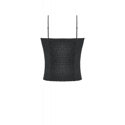 Dark in Love Punk Plaid Cross Strap Top