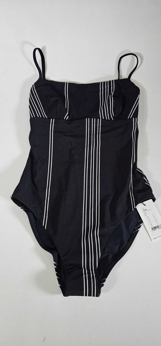 Jetset Tank One Piece - Black/ White Size: Uk10