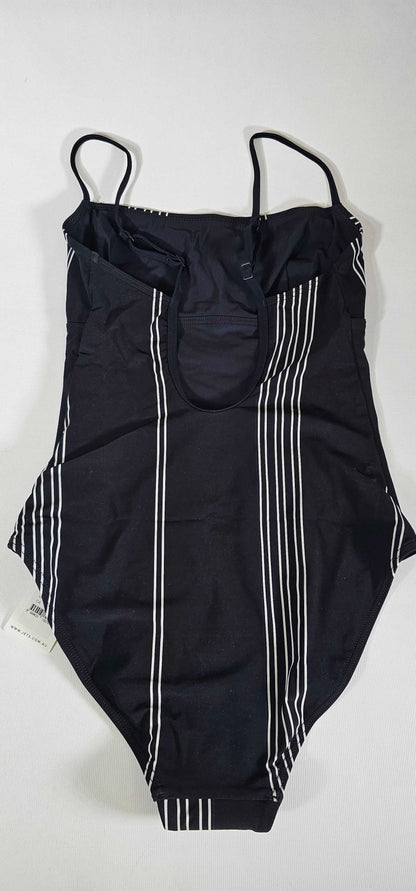 Jetset Tank One Piece - Black/ White Size: Uk10