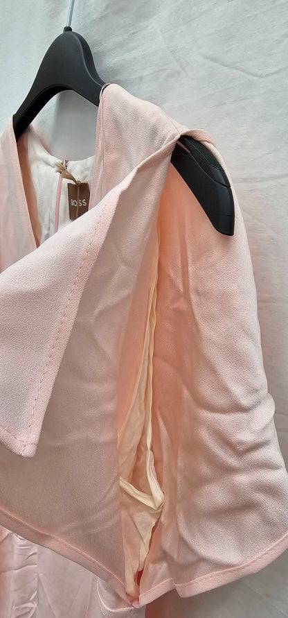 Boss - Pink Dawinga V-neck Midi Dress - Pink Size: Uk12