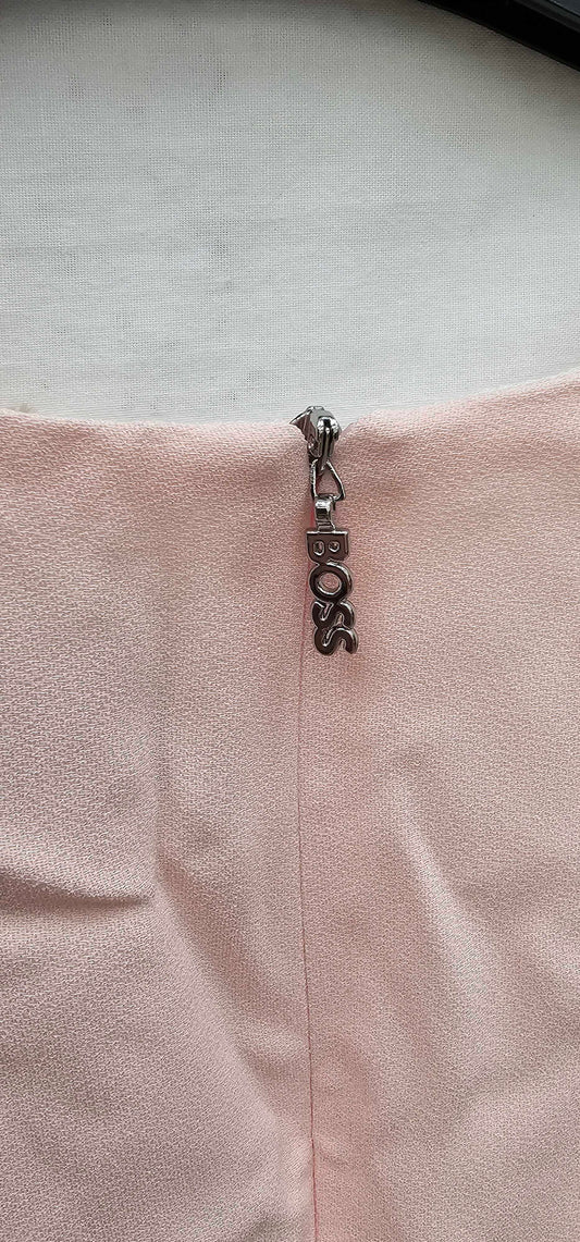 Boss - Pink Dawinga V-neck Midi Dress - Pink Size: Uk12