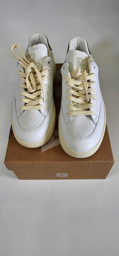 Veja - Women's White/khaki V-12 Trainers - White Size: Uk5