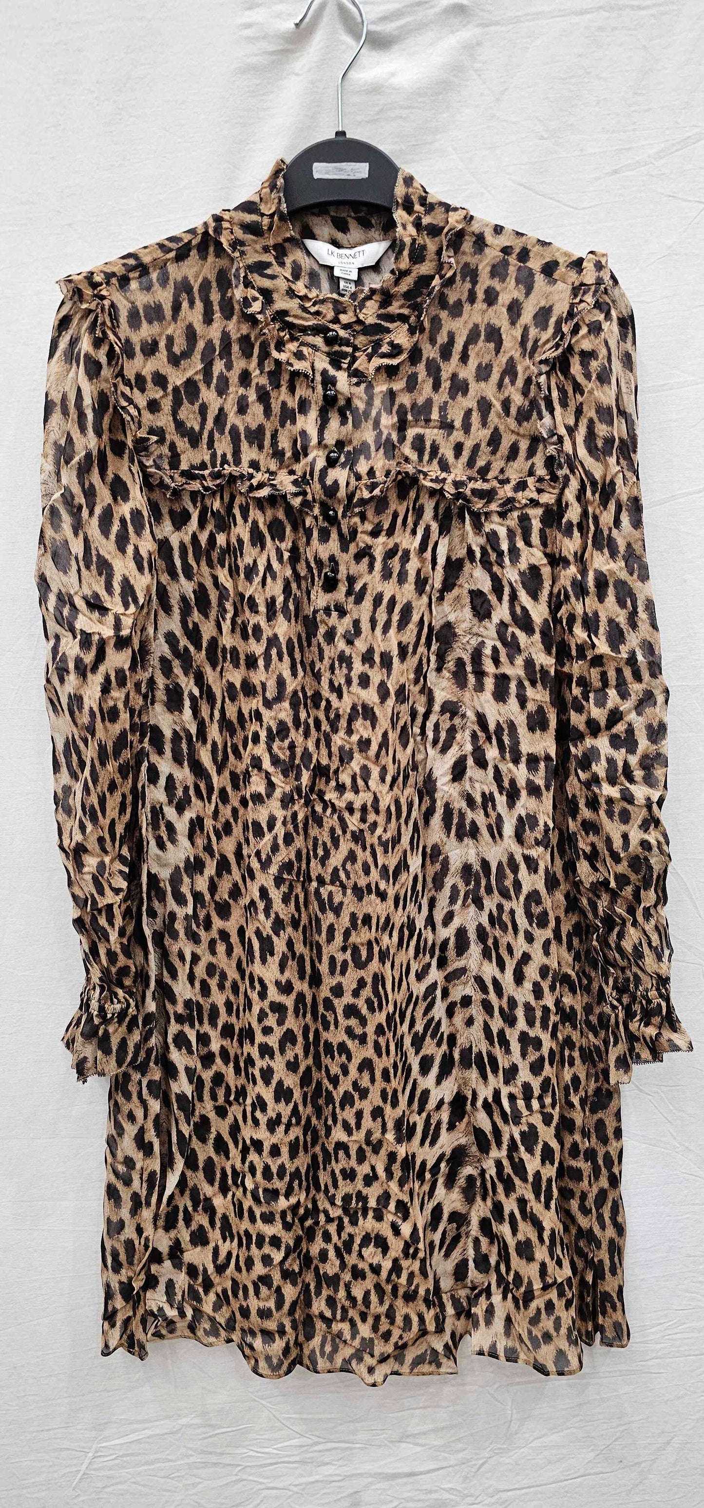 L K Bennett-0217 51174 0078 966-8-Multi-multi Edie Leopard Dress-multi Size: Uk8