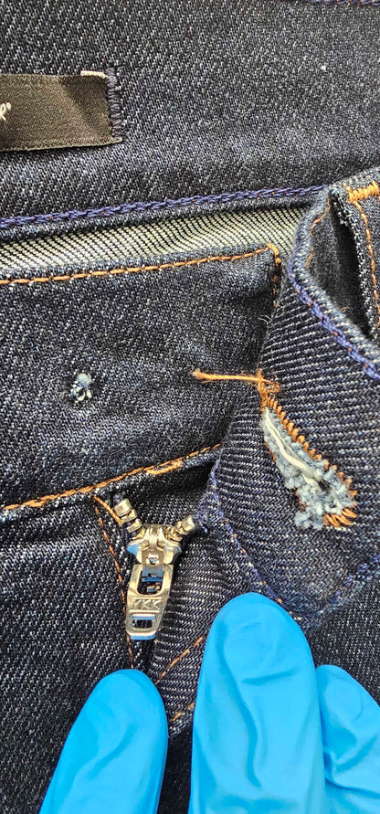 7 For All Mankind-swxa780ry-30-blue-dark Blue Roxanne Slim Stretch Jeans-blue Size: 30
