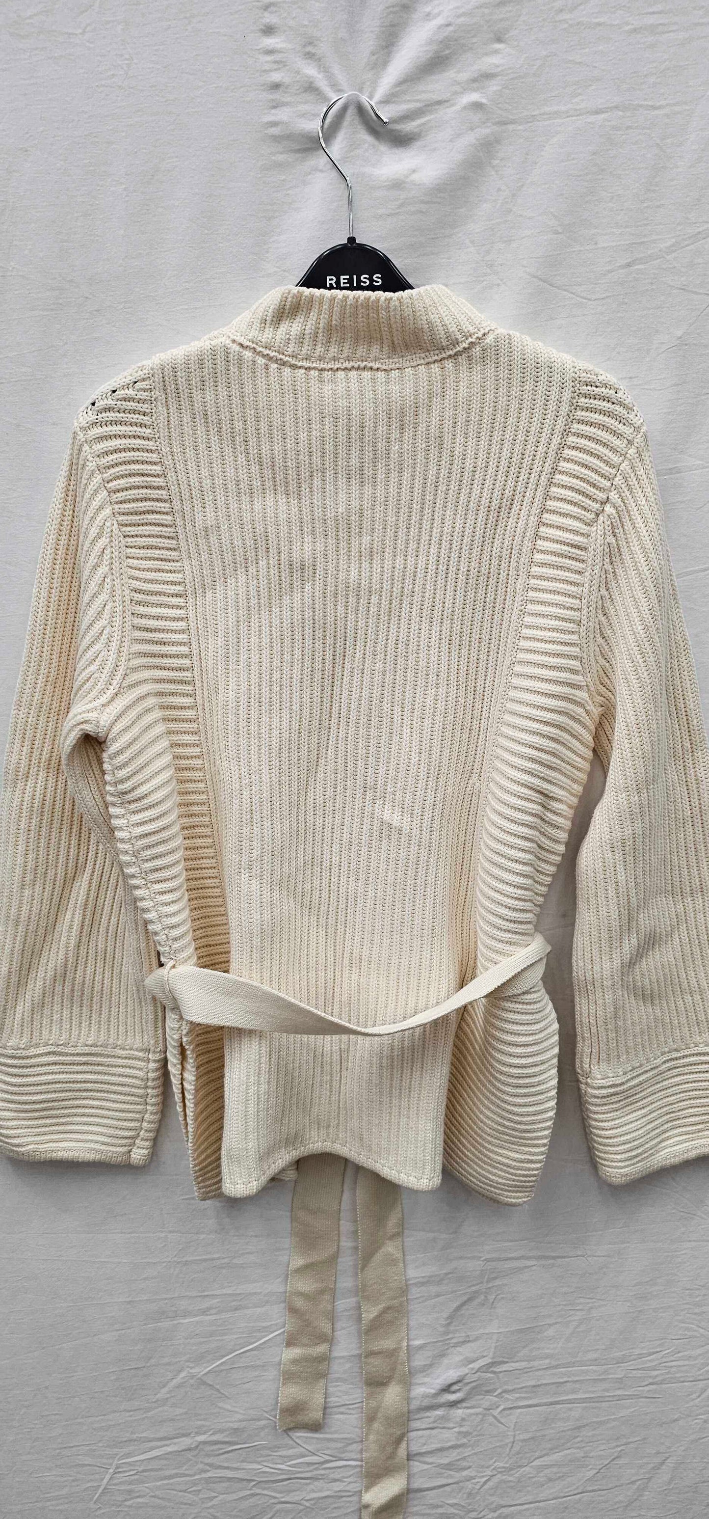L K Bennett - Cream Sunniva Cotton Blend Jumper - Cream Size: M