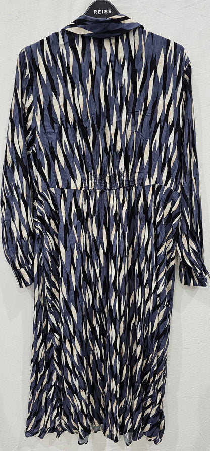 Mint Velvet - Grey Abigail Twist Midi Shirt Dress - Grey Size: Uk16