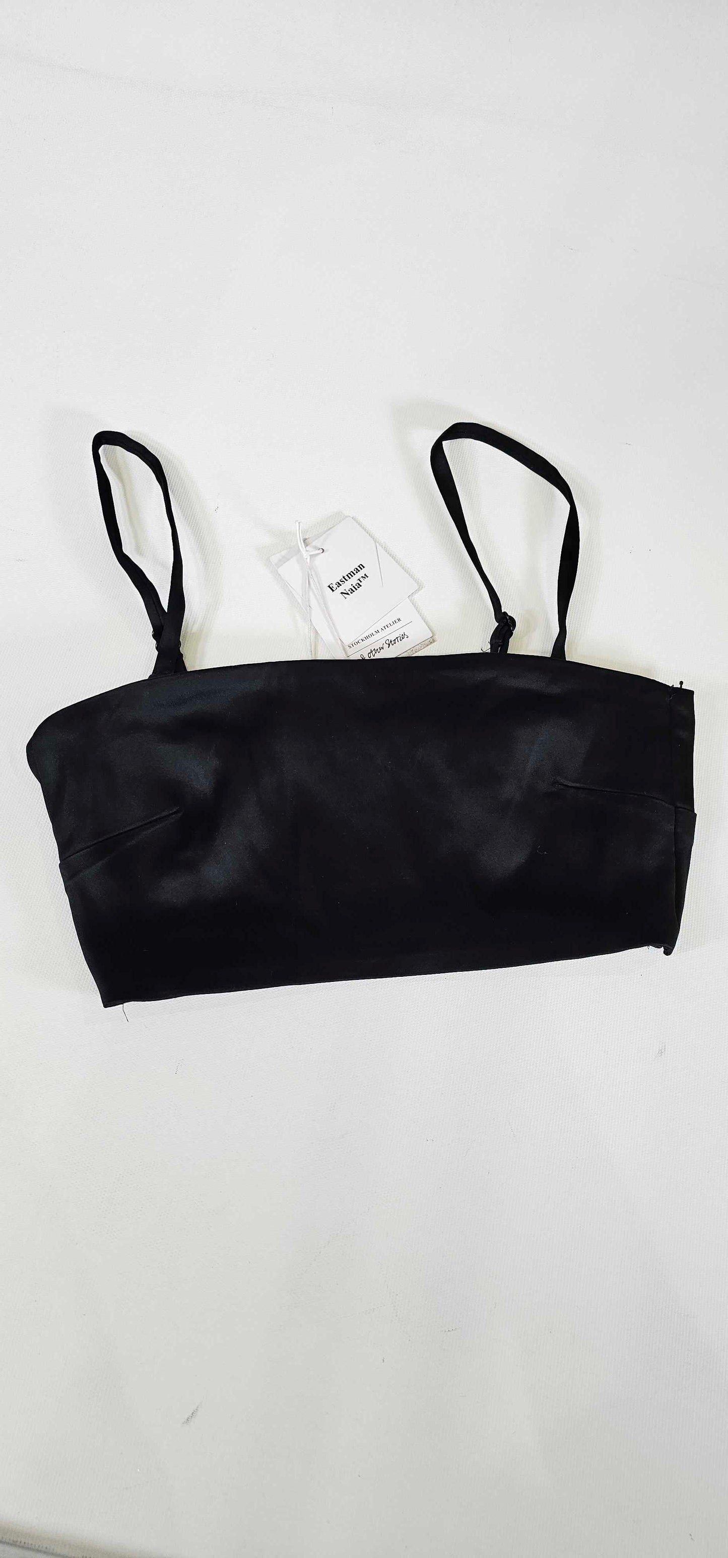 & Other Stories - Black Lexi Satin Top - Black Size: Uk4