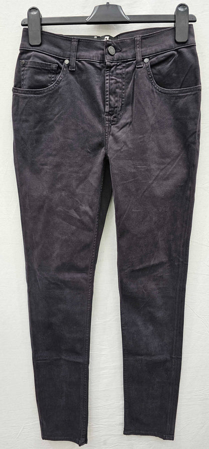 7 For All Mankind - Dark Blue Slimmy Tapered Stretch Jeans - Blue Size: 28
