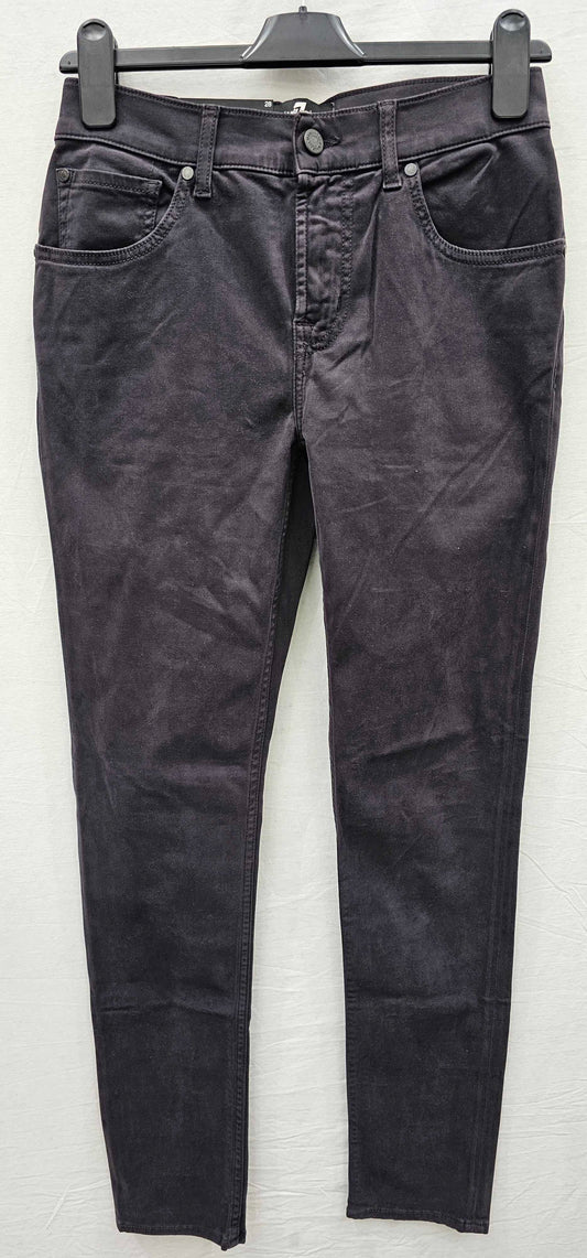 7 For All Mankind - Dark Blue Slimmy Tapered Stretch Jeans - Blue Size: 28