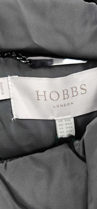 Hobbs London - Petite Charcoal Heather Puffer Jacket - Grey Size: Uk18