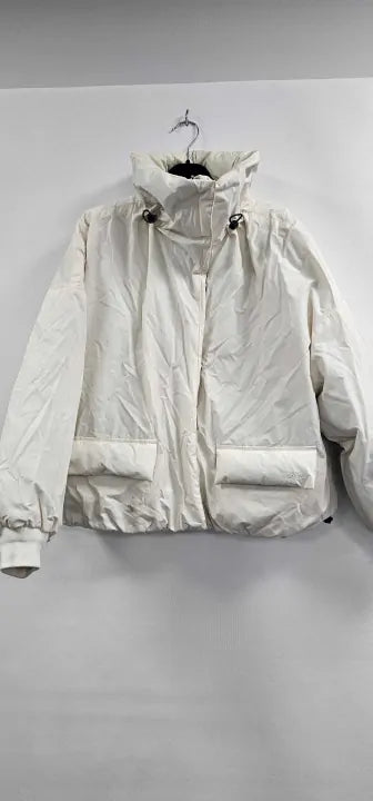 Levi's - Cream Cotton Blend Puffer Jacket - Cream Size: L