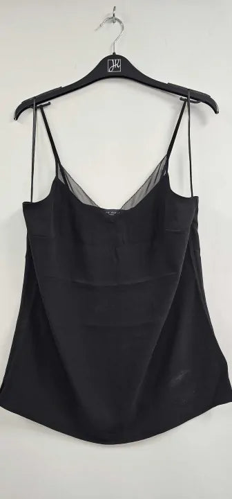 Ted Baker - Black Lulea Chiffon Insert Cami Top - Black Size: Uk8