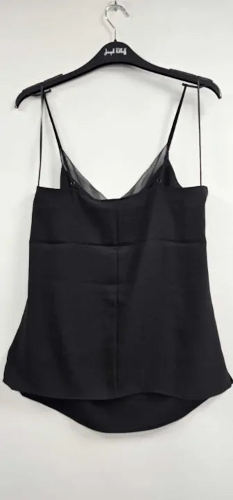 Ted Baker - Black Lulea Chiffon Insert Cami Top - Black Size: Uk8
