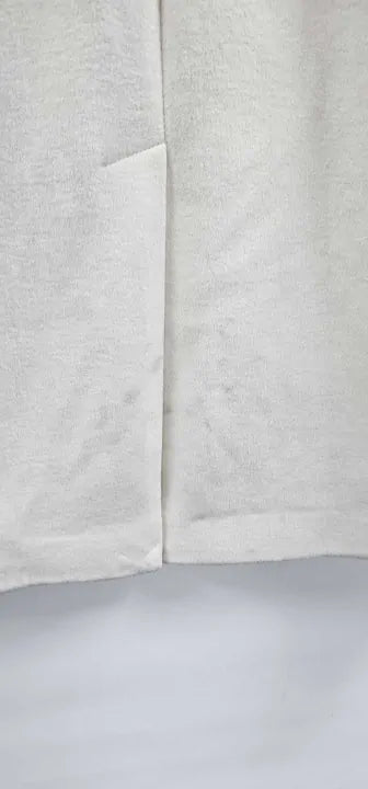 Reiss - Ecru Structured Wool Blend Wrap Coat - Cream Size: Uk8