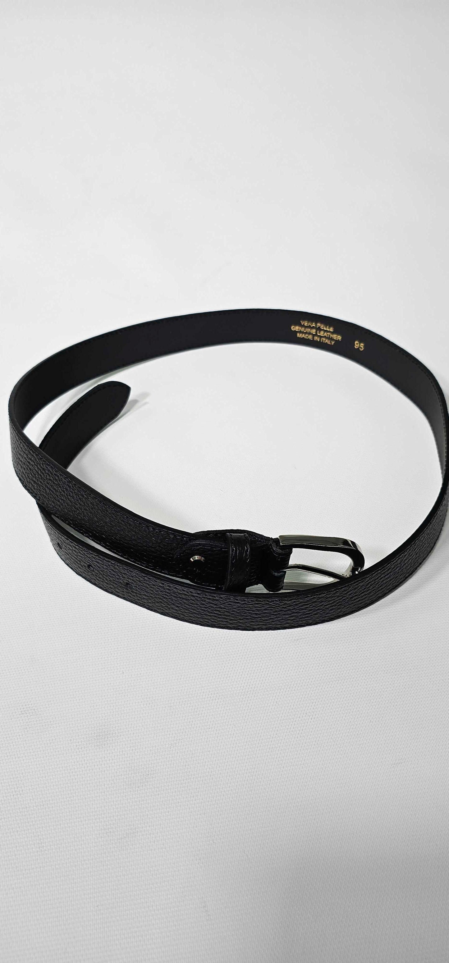 Bella Blanco-b405 Black-*-black-black Leather Belt Bag-black Size: 95