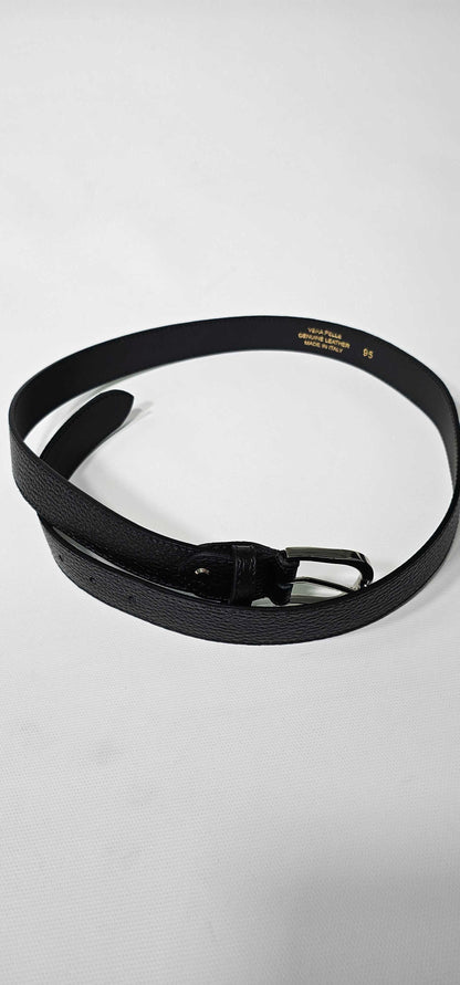 Bella Blanco-b405 Black-*-black-black Leather Belt Bag-black Size: 95