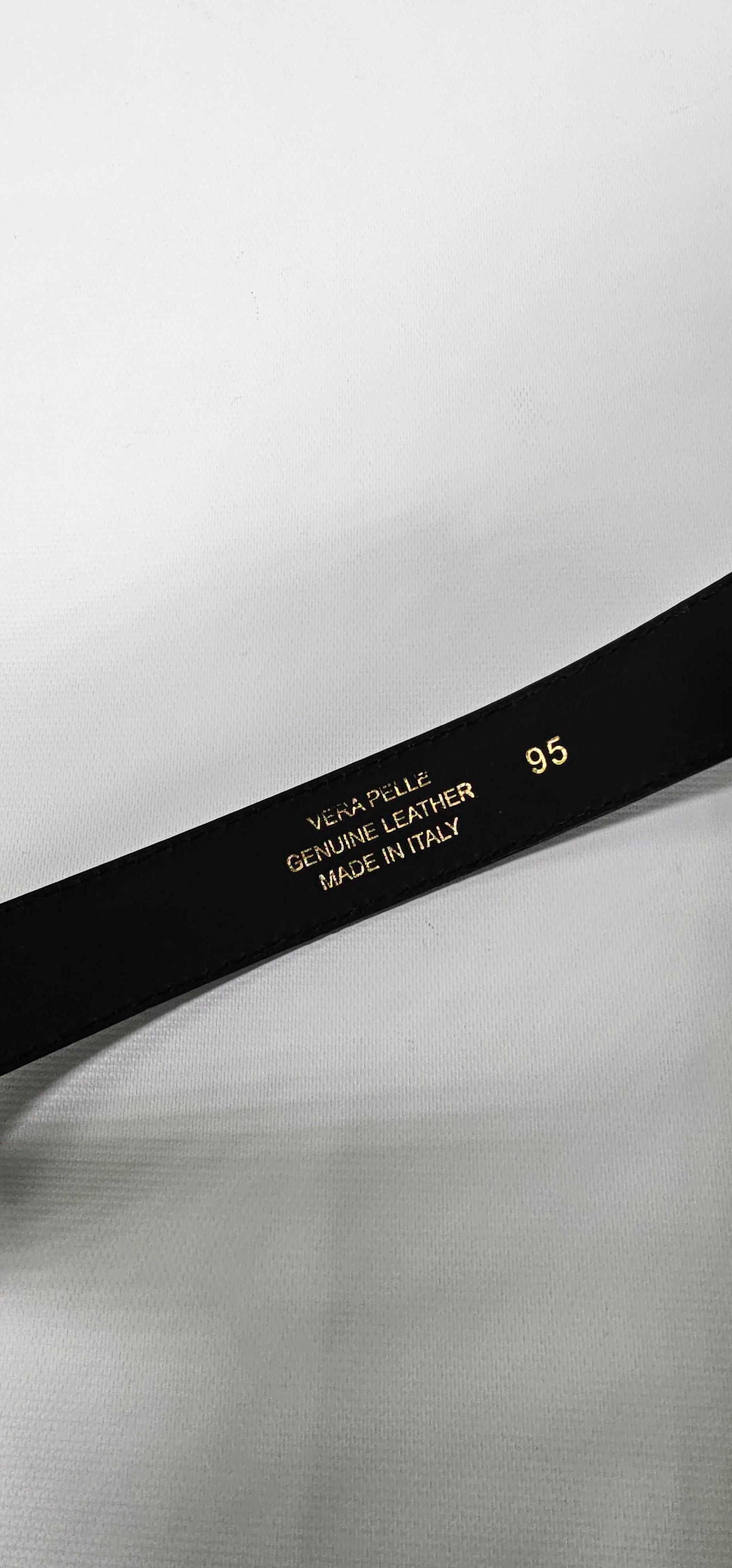 Bella Blanco-b405 Black-*-black-black Leather Belt Bag-black Size: 95