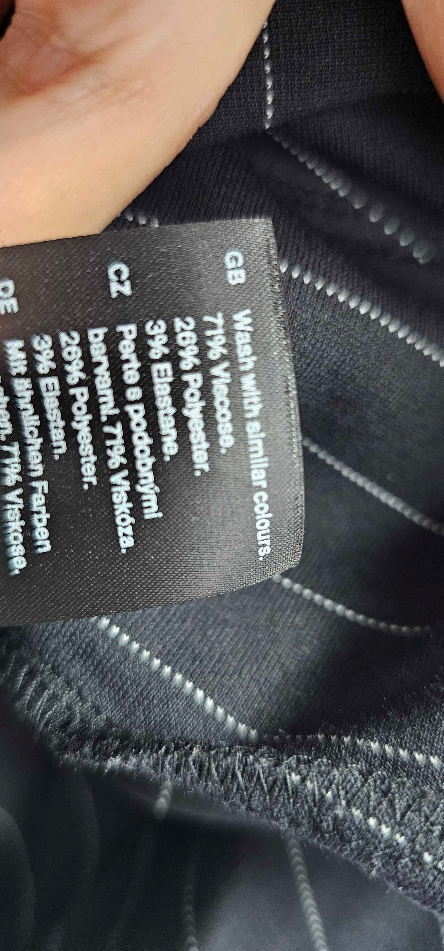 Cos - Black Pinstripe Nero Draped Top - Black Size: M