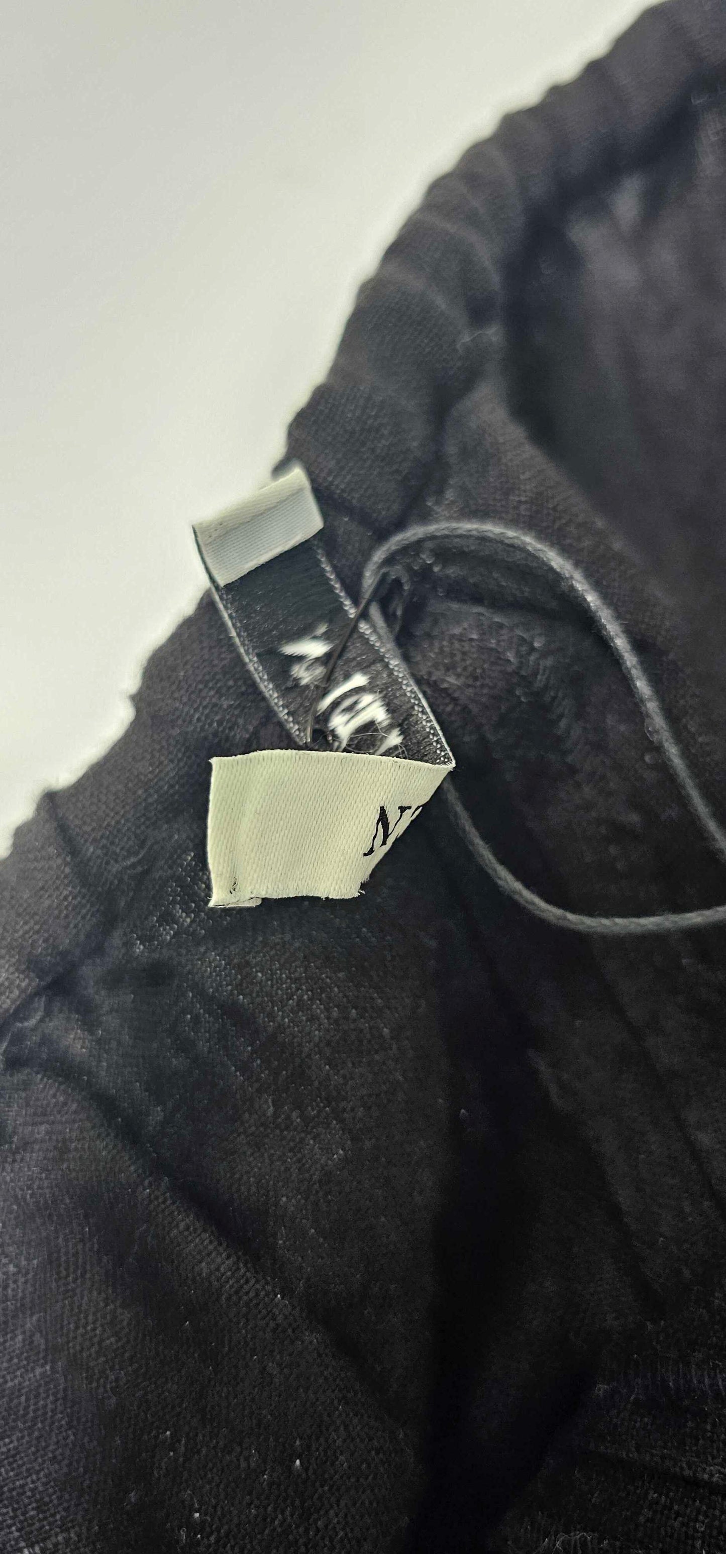 N°· Eleven - Black Linen Tie Waist Short - Black Size: M