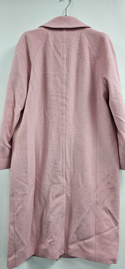 L K Bennett - Light Pink Tori Wool Blend Coat - Pink Size: Uk10