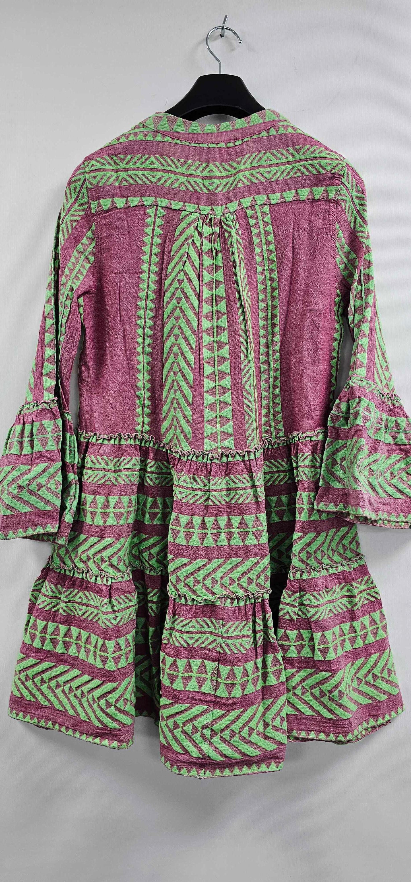 Devotion - Ella Dress - Green, Red Size: Xs